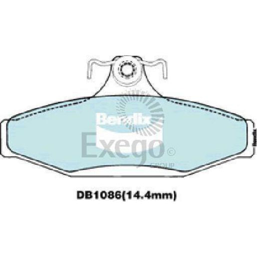 Bendix Ultimate Brake Pad Set Rear DB1086 ULT
