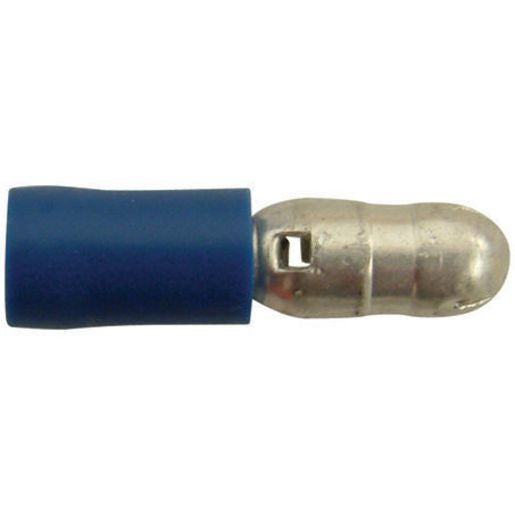 Narva Terminal Male Bullet Blue 5mm (100Pk) 56148