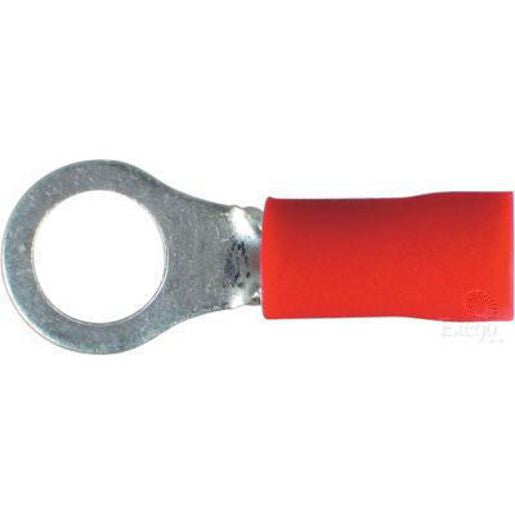 Narva Terminal Ring Red 6.3mm (100Pk) 56174