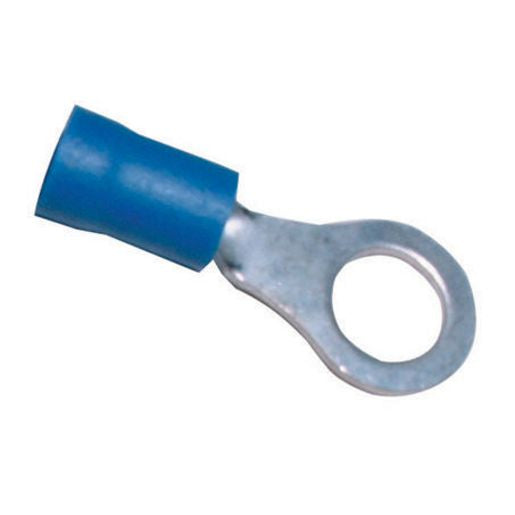 Narva Terminal Ring Blue 6.3mm (100Pk) 56180
