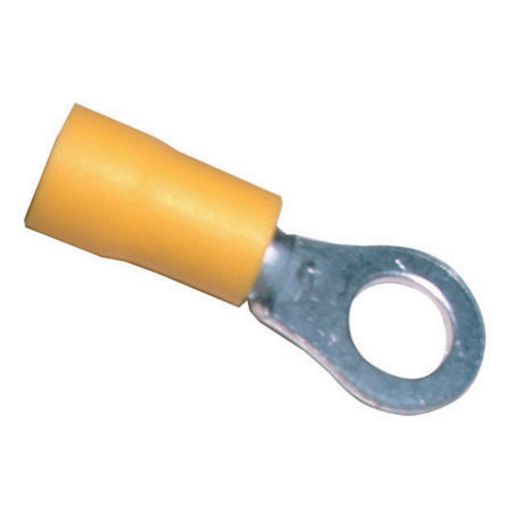 Narva Terminal Ring Yellow 6.3mm (100Pk) 56188