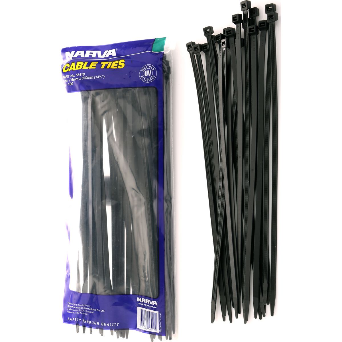 Narva Cable Tie 7.6x370mm (100Pk) 56410