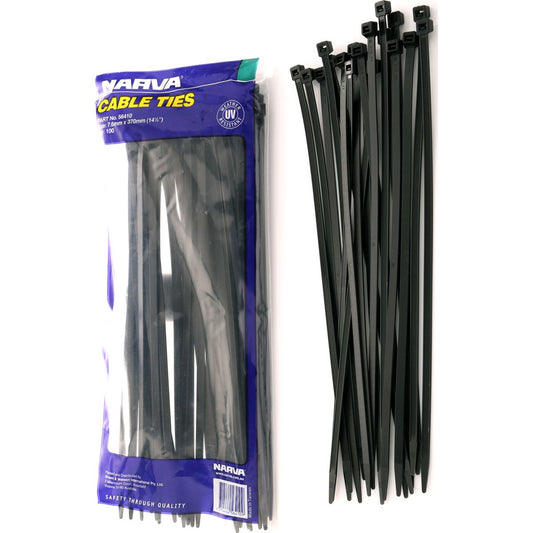 Narva Cable Tie 7.6x370mm (100Pk) 56410