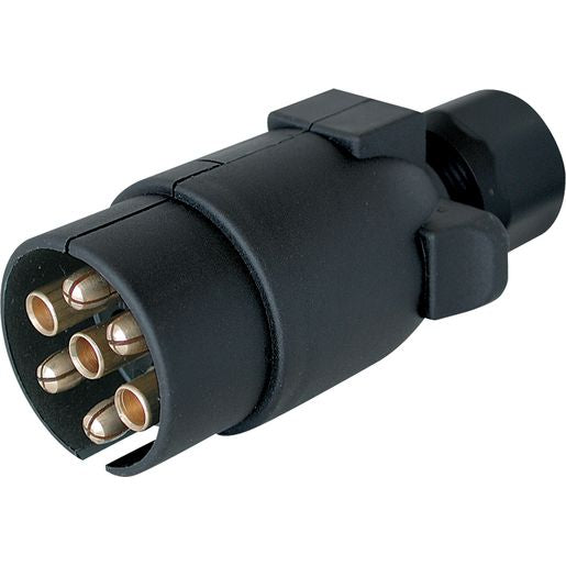 Narva 7 Pin Trailer Plug Quickfit Round Plastic 82185BL