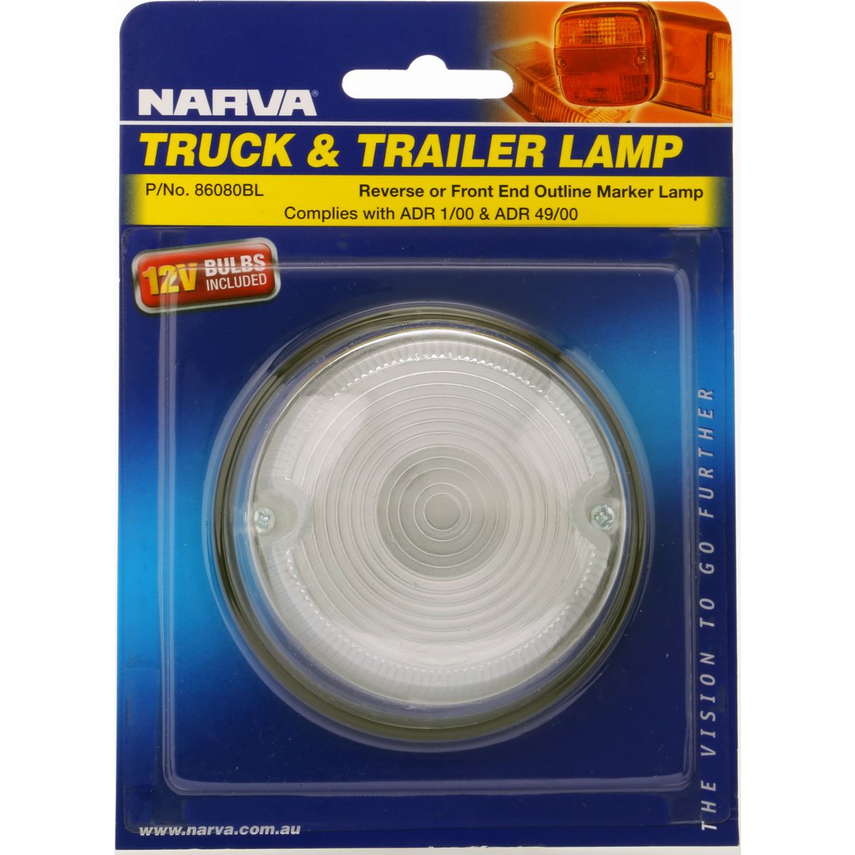 Narva Trailer Light Reverse Clear 86080BL