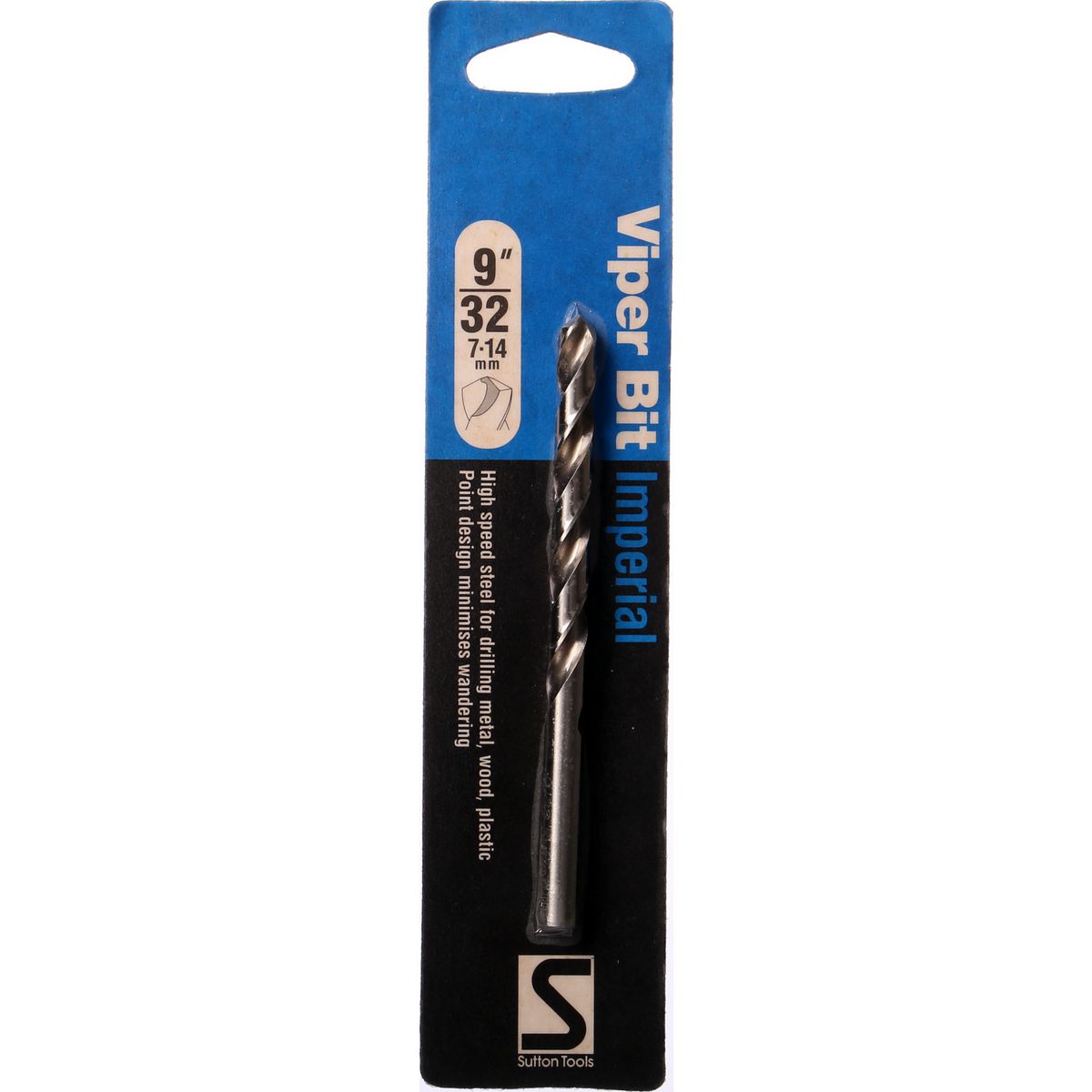 Sutton Jobber Drill Bit Viper HSS 9/32in. Dia 75mm L2 108mm L1 D1050714