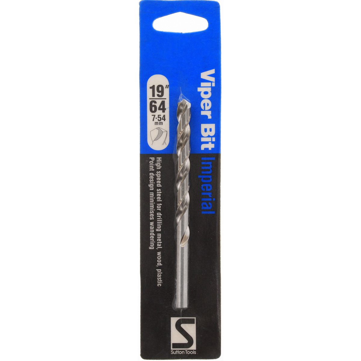 Sutton Hss Drill Bit 19/64In D1050754