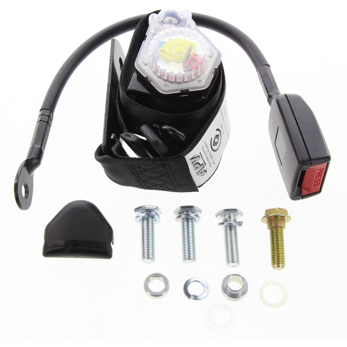 APV Seat Belt 90/90 Vertically Mounted On Pillar  - 450mm Stalk K1514