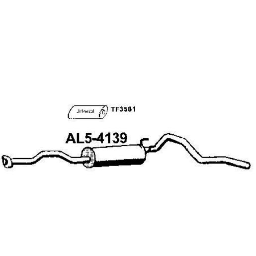 Walker Exhaust Muffler-Exhaust (Use M7814) AL5-4139