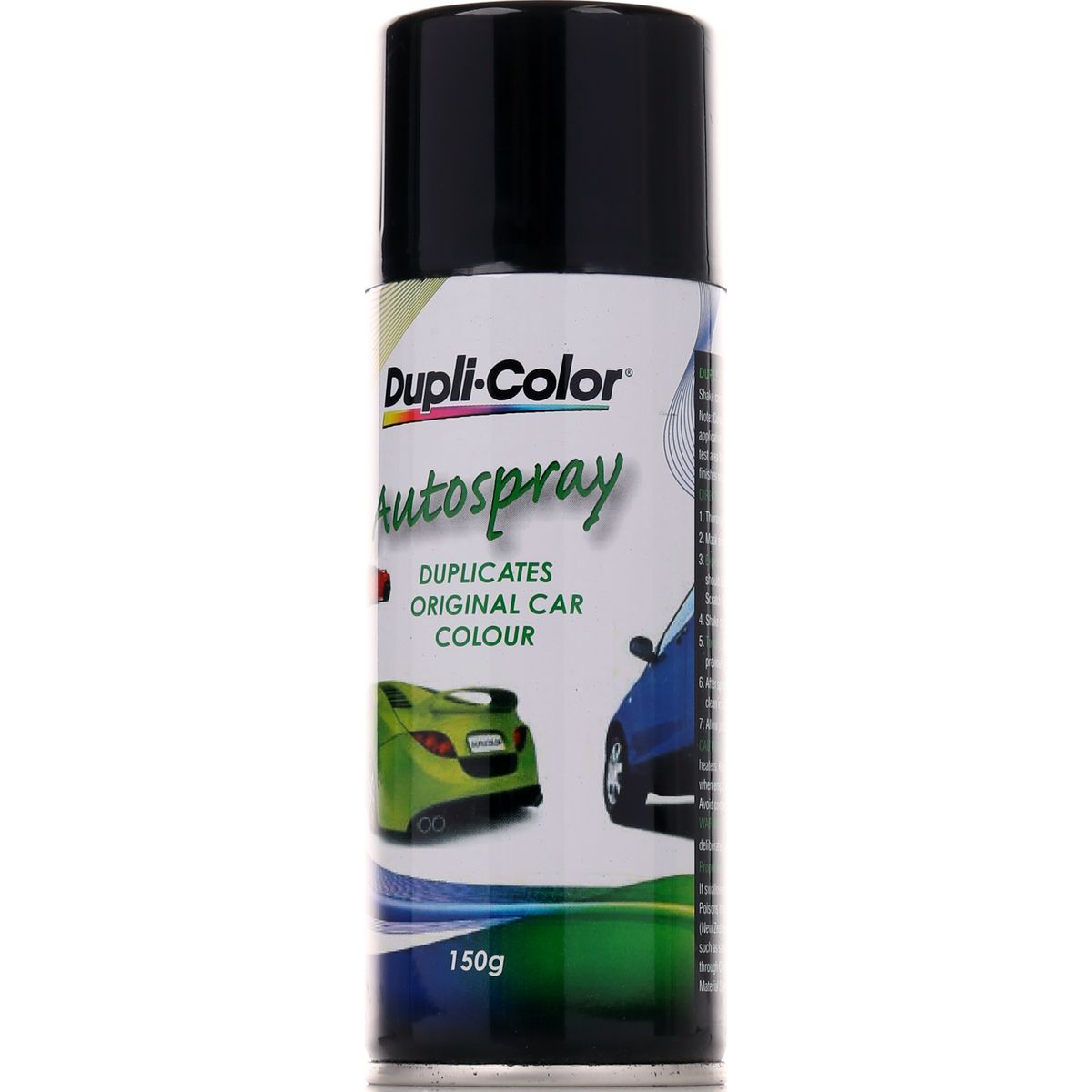 Dupli-Color Automotive Aerosol Spray Paint Ebony Black 150g DSH67