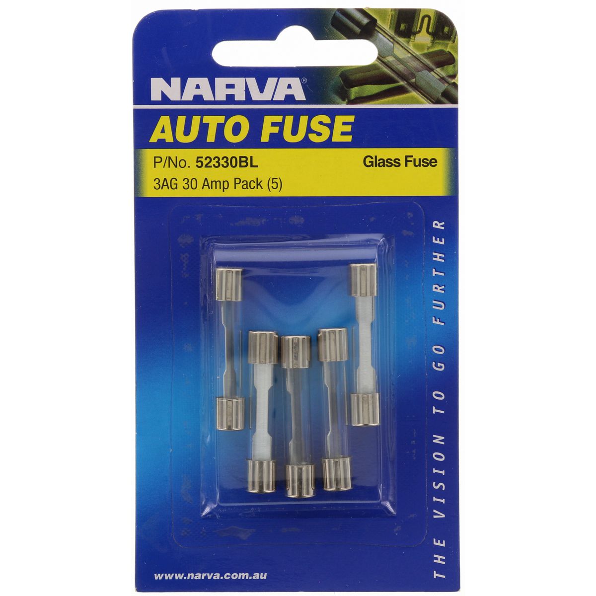Narva Fuse Glass 3AG 30Amp (5PKT) 52330BL