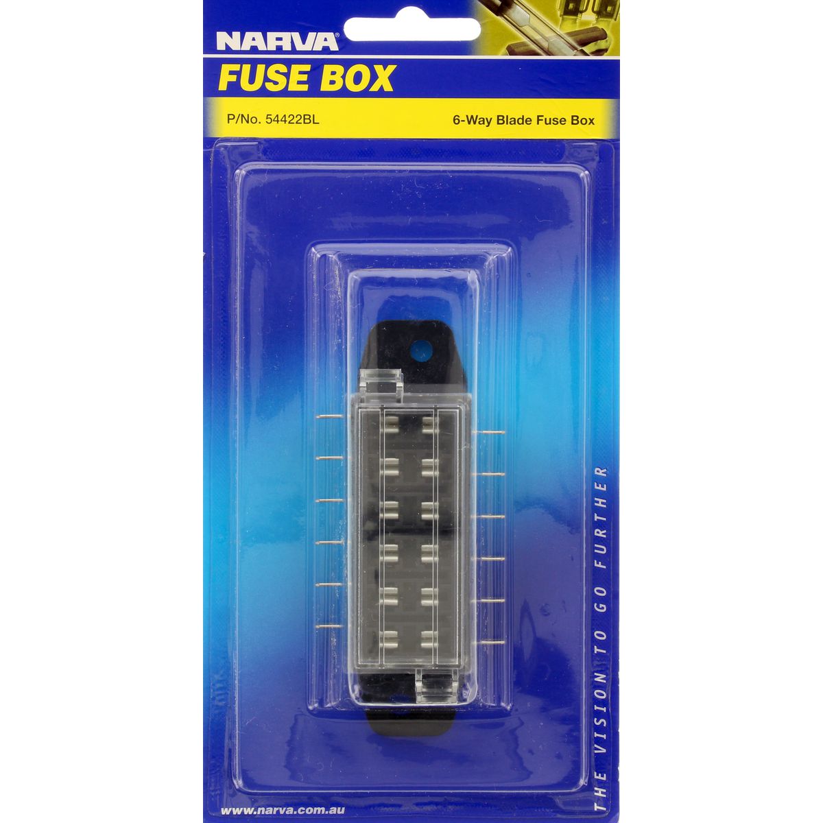 Narva Blade Fuse Box 6 Way 30A 54422BL