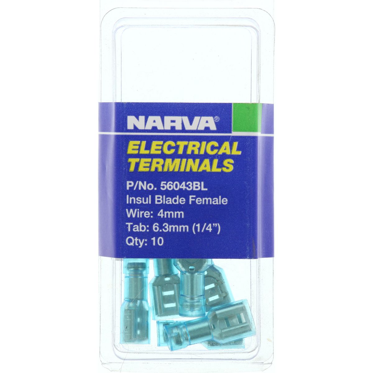 Narva Terminal Female Blade Insert 4mm 56043BL