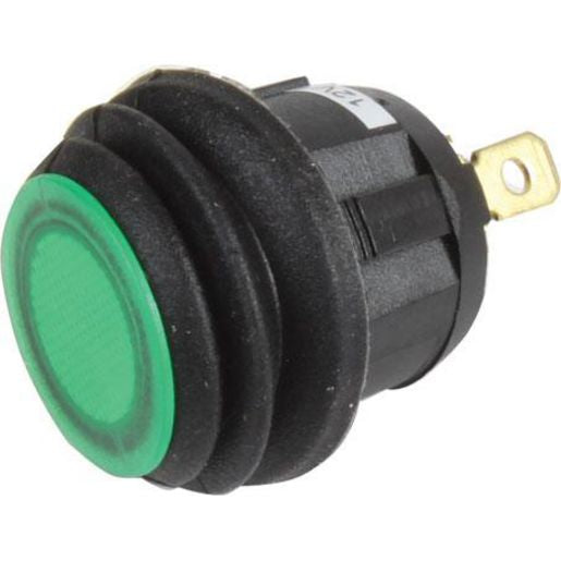 Narva Rocker Switch 12V 30A Green LED On Off 62038BL