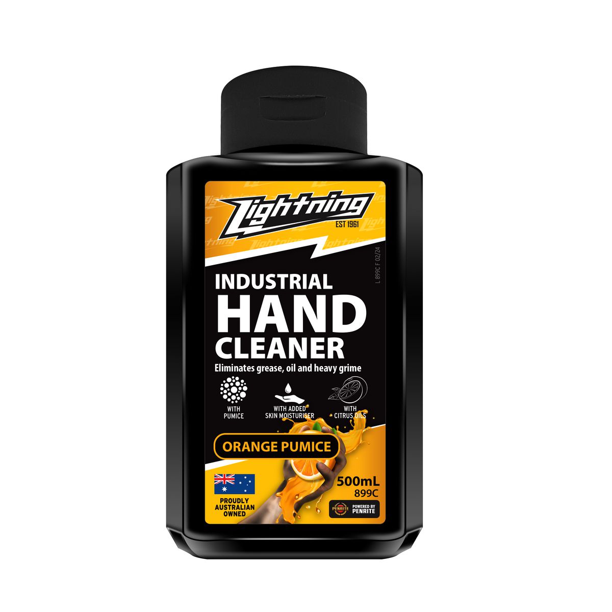 Lightning Orange Pumice Hand Cleaner 500ml 899C