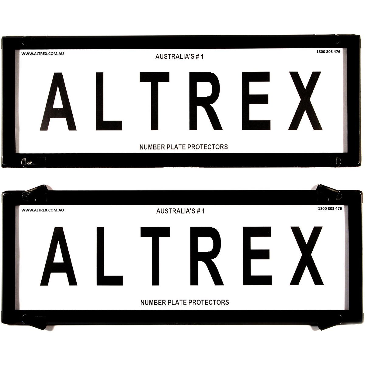 Altrex Number Plate Cover 6 Figure Black Without Lines