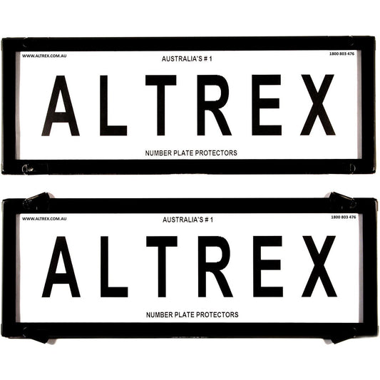 Altrex Number Plate Cover 6 Figure Black Without Lines