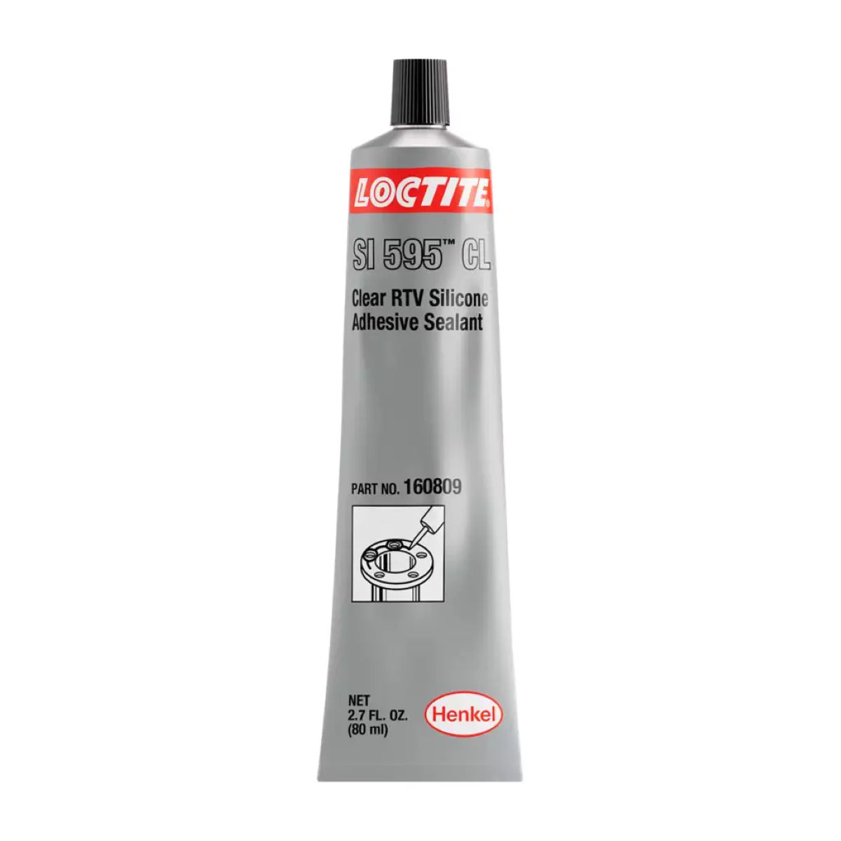 Loctite SI 595 Clear Silicone Adhesive Sealant 80ml 59530