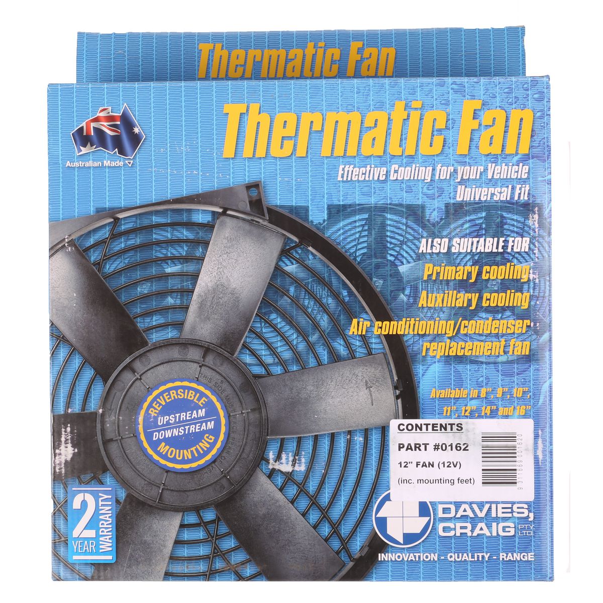Davies, Craig 12" Thermo Fan Short 12V 0162