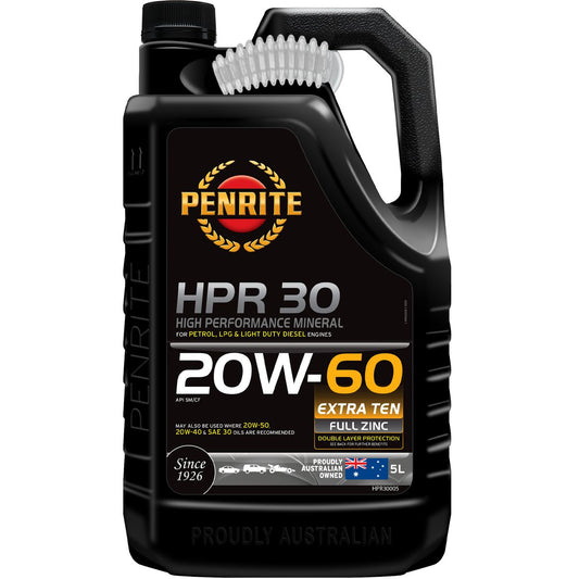 Penrite HPR 30 SAE 20W-60 Engine Oil 5L