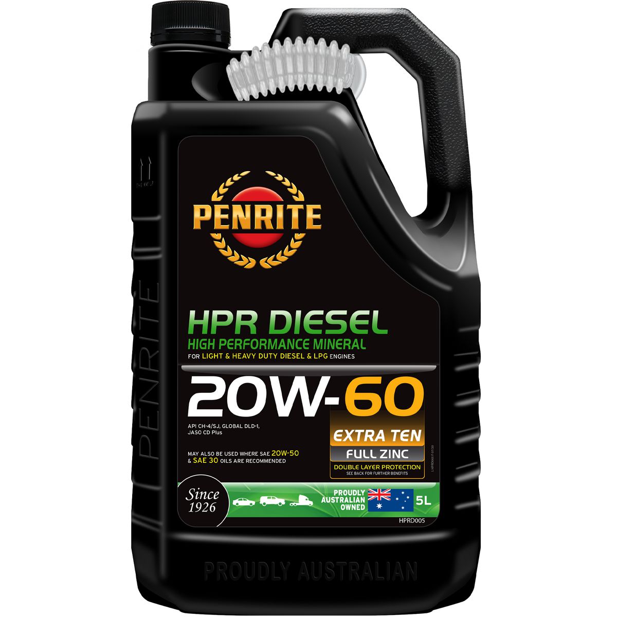 Penrite HPR Diesel SAE 20W-60 Engine Oil 5L