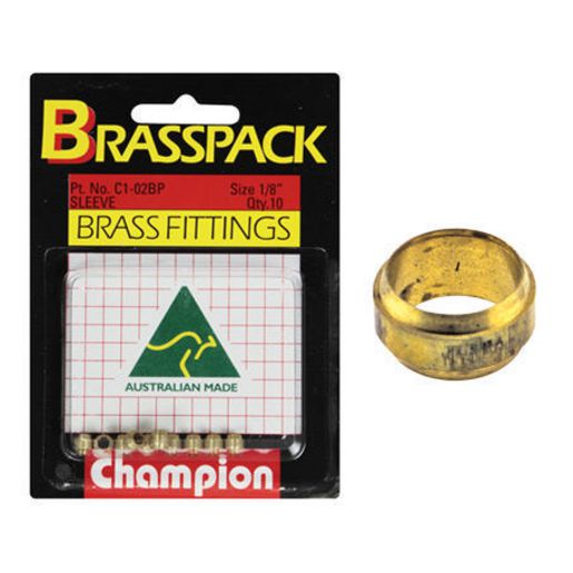 Champion Fasteners Brass Olive Assortment 1/8in. C1-02BP