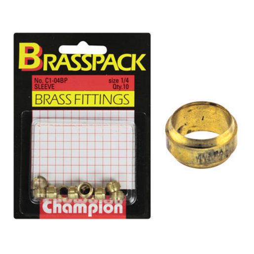 Champion Fasteners Olive Connector Pack 1/4In. C1-04BP