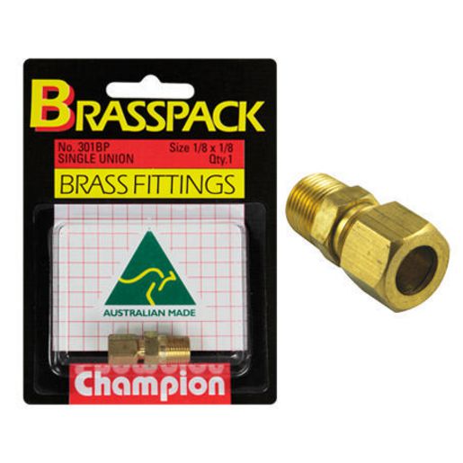 Champion Fasteners Union Pack-Single 1/8 X 1/8 Bsp 301BP