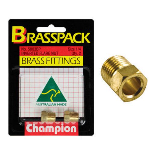 Champion Fasteners Nut Pack-Inverted Flare 1/4 5803BP