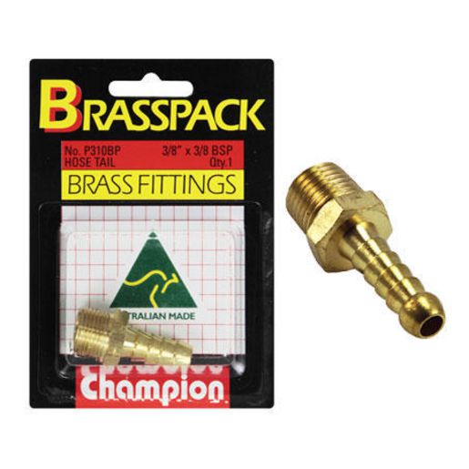 Champion Fasteners Hose Fitting 3/8In. X 3/8In. Bsp P310BP