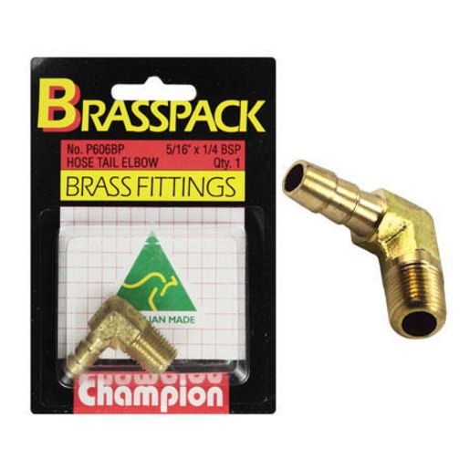 Champion Fasteners Tail Pack-5/16 Hose X 1/4 Bsp P606BP