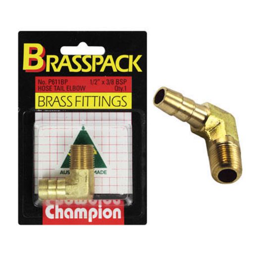 Champion Fasteners Tail Pack-1/2 Hose X 3/8 Bsp P611BP