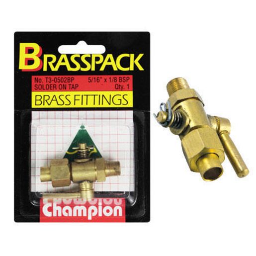 Champion Fasteners Tap Pack-5/16 X 1/8 Bsp Solder T3-0502BP