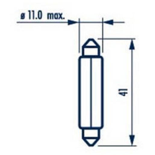 Narva Festoon Sv8.5 Premium Globe 24V 10W 17327