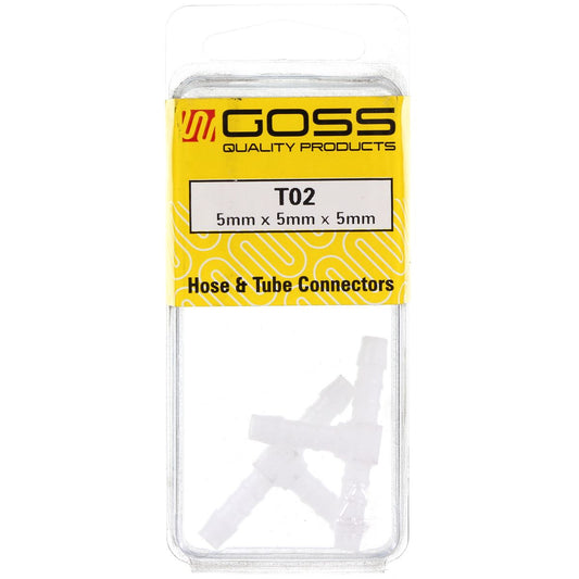 Goss T Connector 5mm (2 Pack) T02