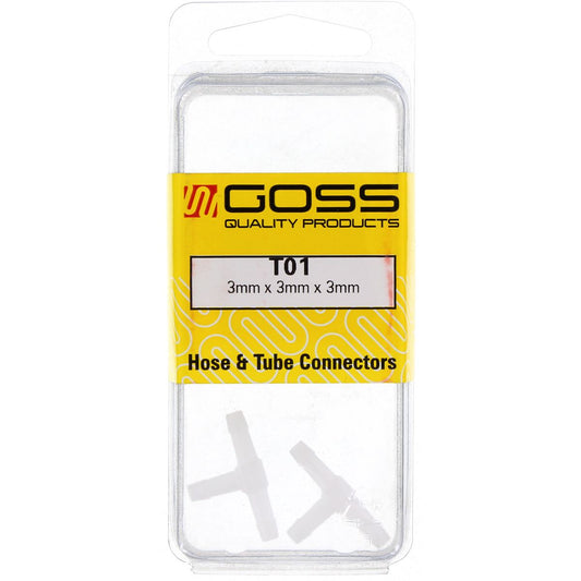 Goss T Connector 3mm (2 Pack) T01