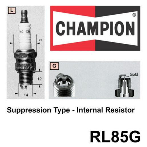 Champion Industrial Spark Plug 4 Pack RL85G