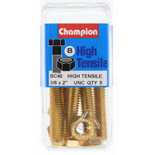 Champion Bolt & Nut Pack UNC 2 x 3/8 BC40