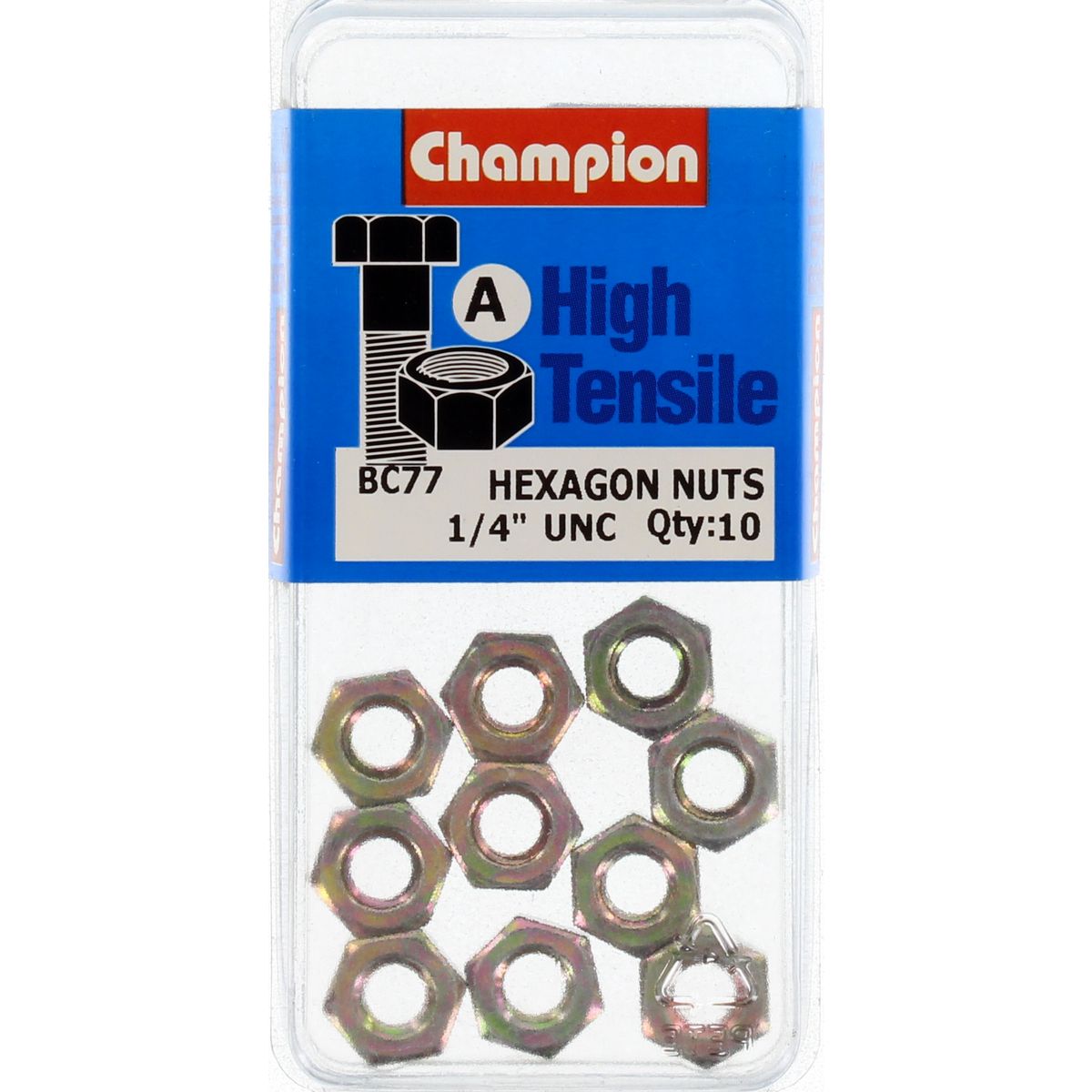 Champion Nut Pack UNC 1/4 BC77