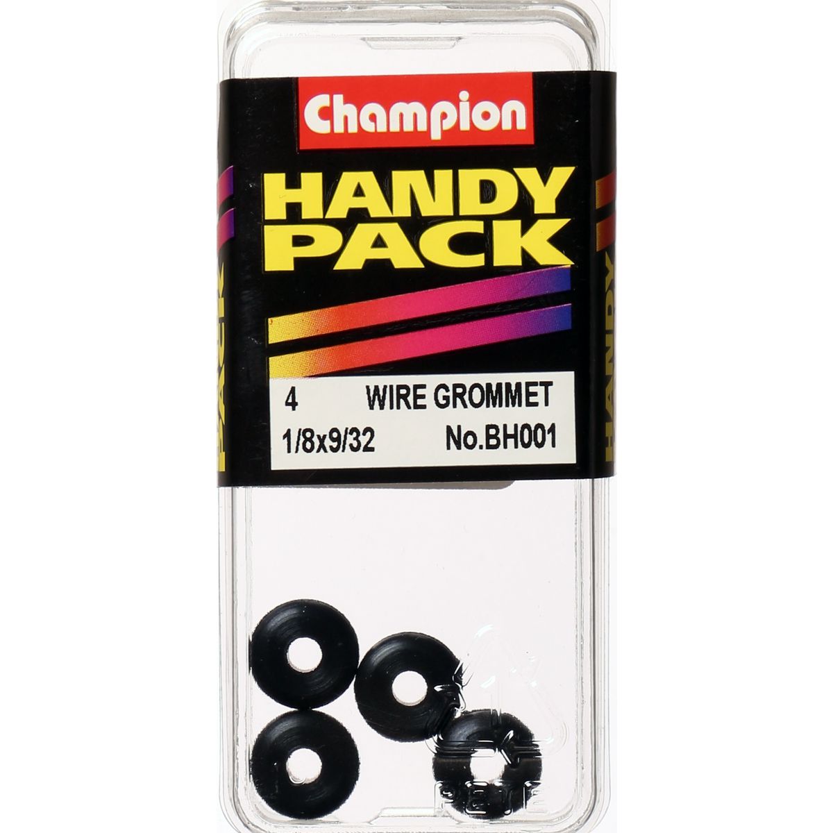 Champion Fasteners Grommet Wiring Nitrile Rubber M3 X 7 X 11mm BH001