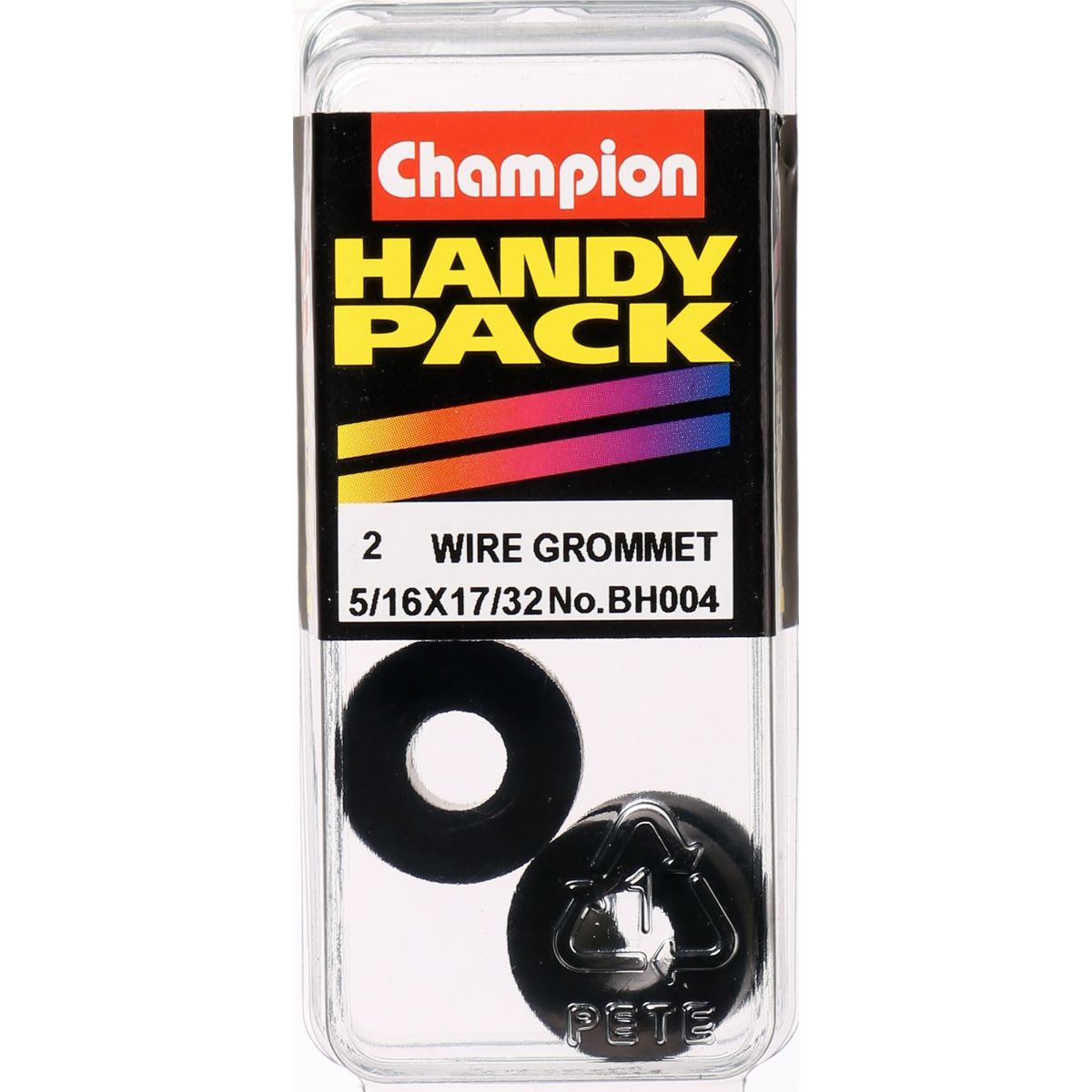 Champion Fasteners Grommet Wiring Nitrile Rubber M8 X 13 X 19mm BH004