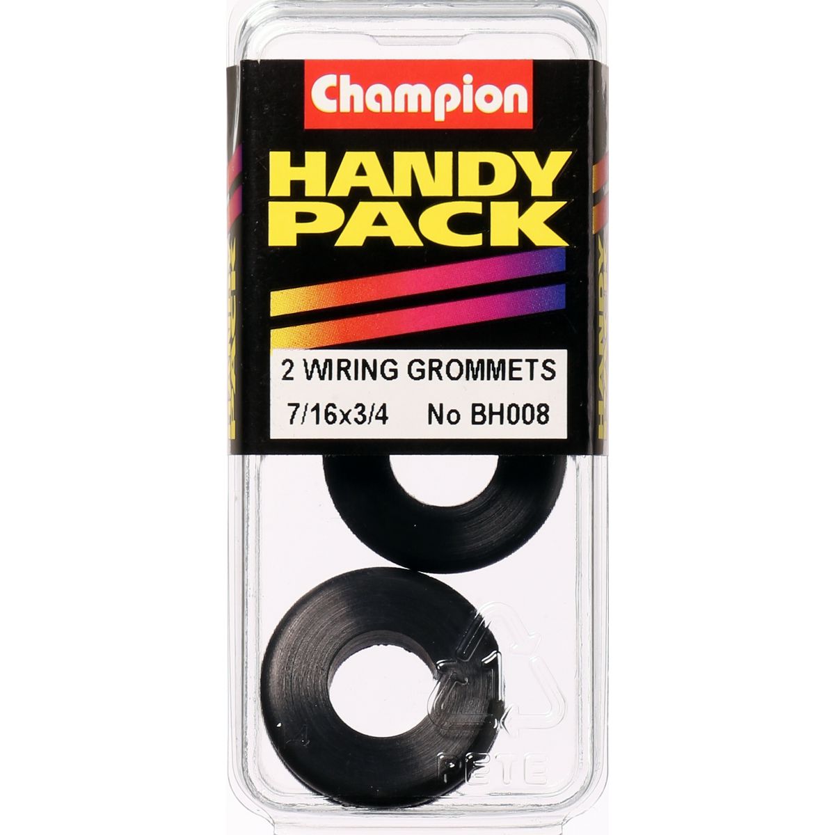 Champion Fasteners Grommet Wiring Nitrile Rubber M11 X 19 X 25mm BH008