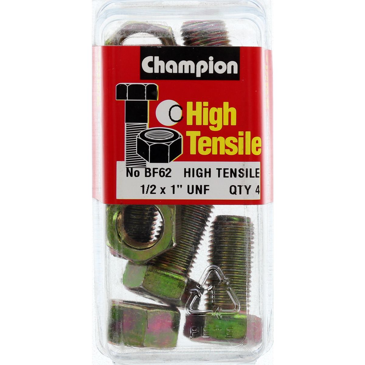 Champion Fasteners Hex Set Screw & Nut High Tensile 1/2In X 1In Unf Grade 5 BF62