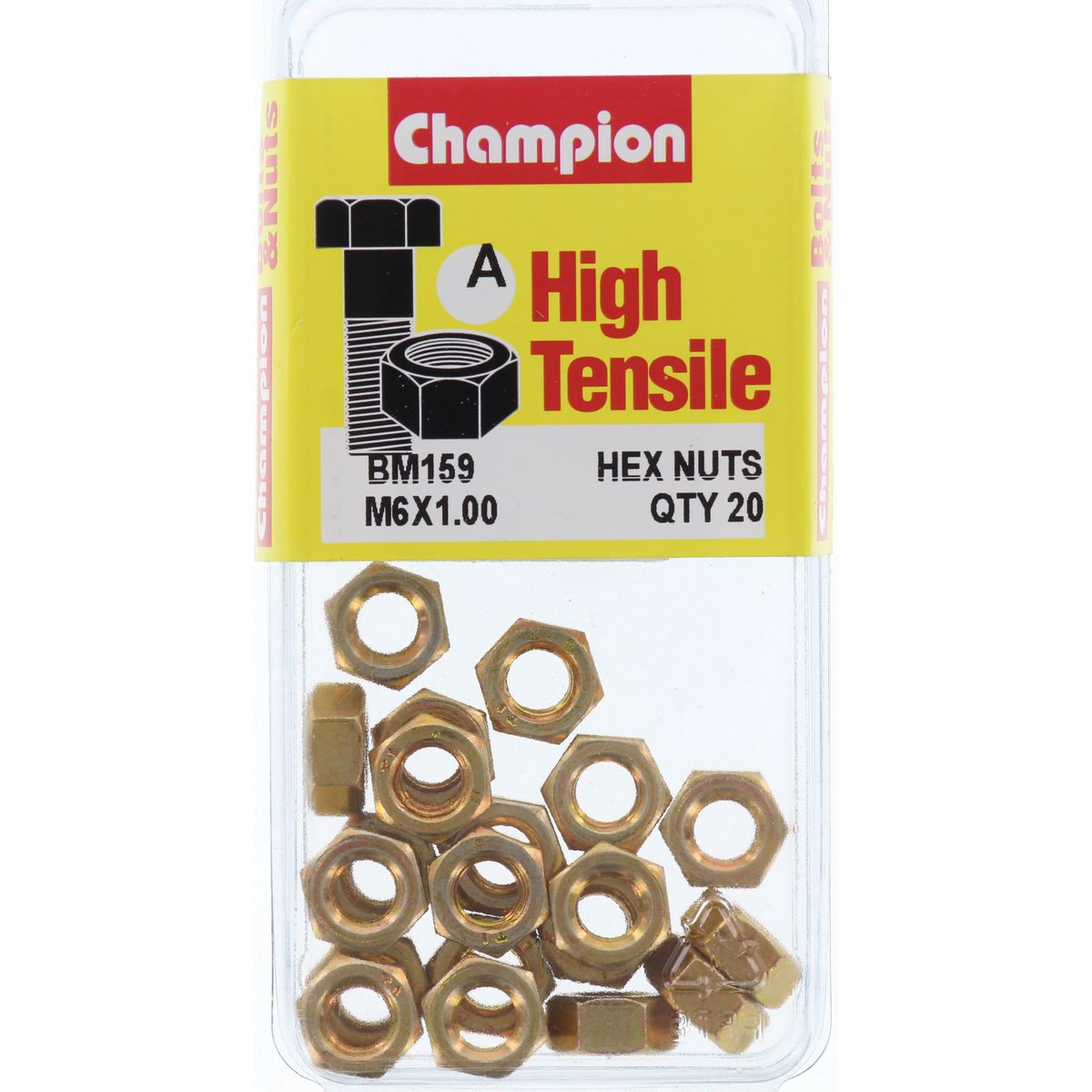 Champion Nut Pack Metric M6x1.0 BM159