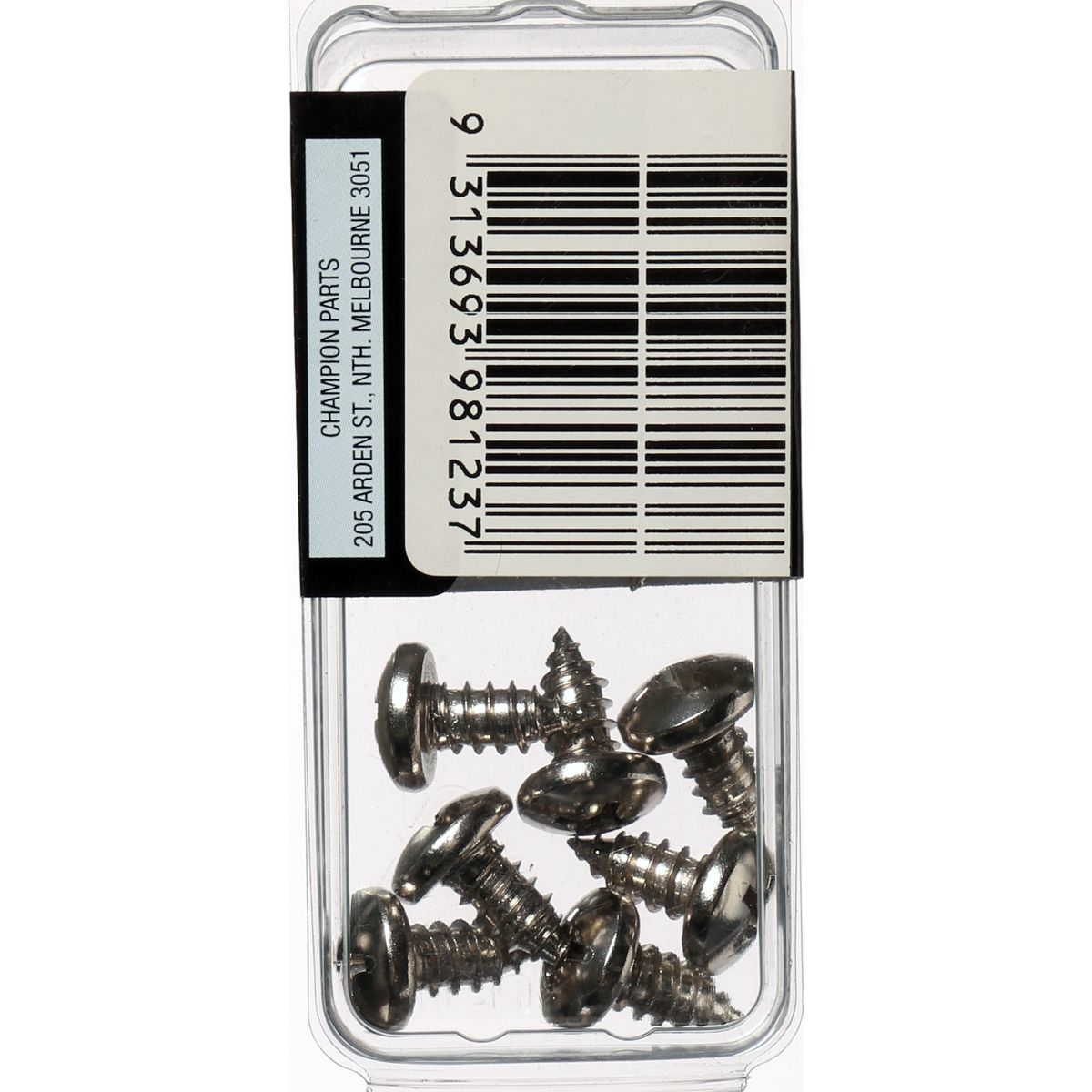 Champion Fasteners Self TaPPEr Screw Pan Phillips 6.3 X 13mm Nickel Plated BH123