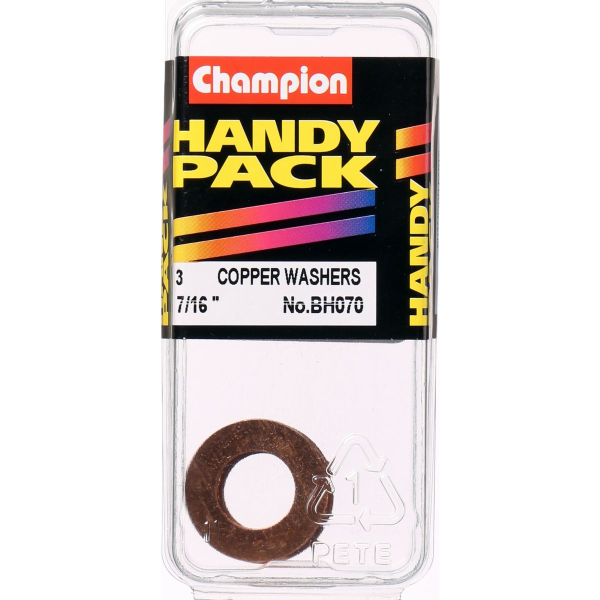 Champion Fasteners Washer Flat Copper 7/16In X 13/16In X 20G BH070