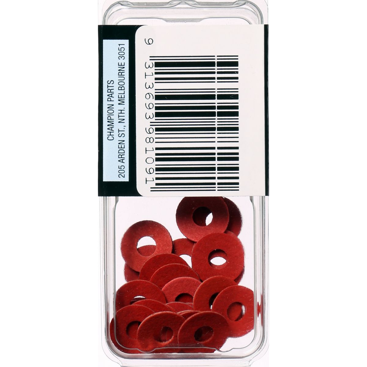 Champion Fasteners Washer Flat Fibre 3/16In X 1/2In X 1/32In Red BH109
