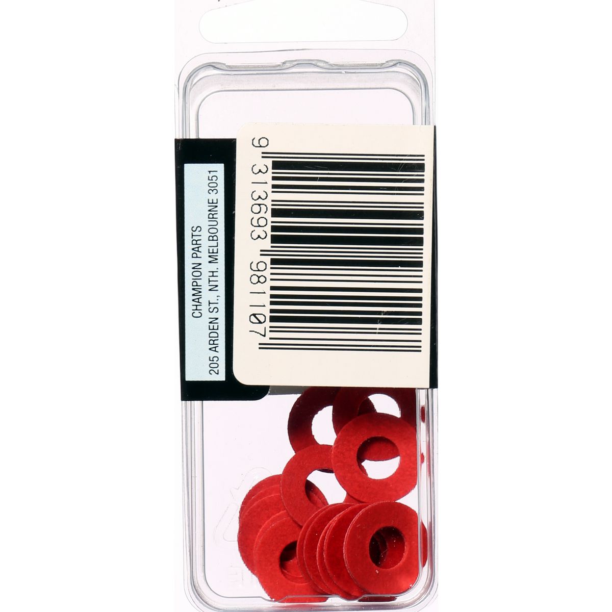 Champion Fasteners Washer Flat Fibre 1/4In X 9/16In X 1/32In Red BH110