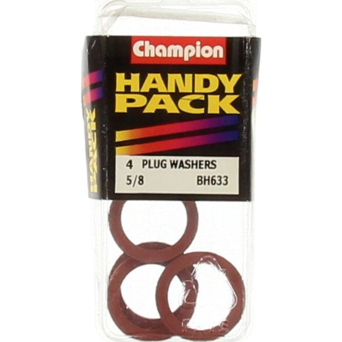 Champion Flat Fibre Washer Red 5/8″ x 7/8″ x 3/32" 4Pk BH633