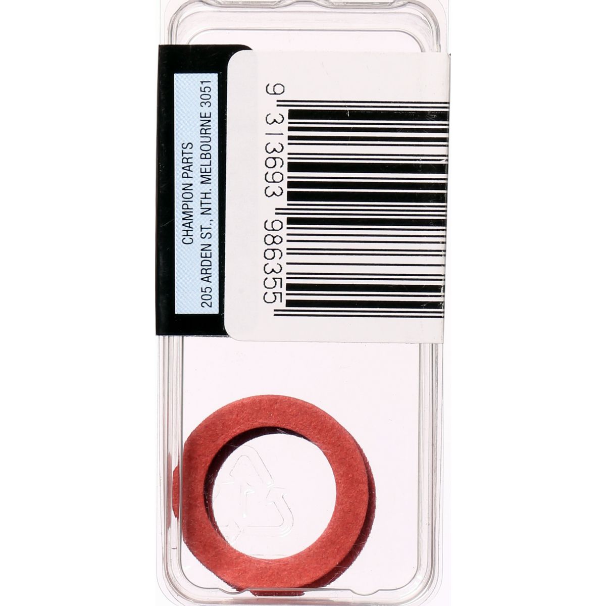 Champion Fasteners Washer Flat Fibre M18 X 27mm X 3/32 Red BH635